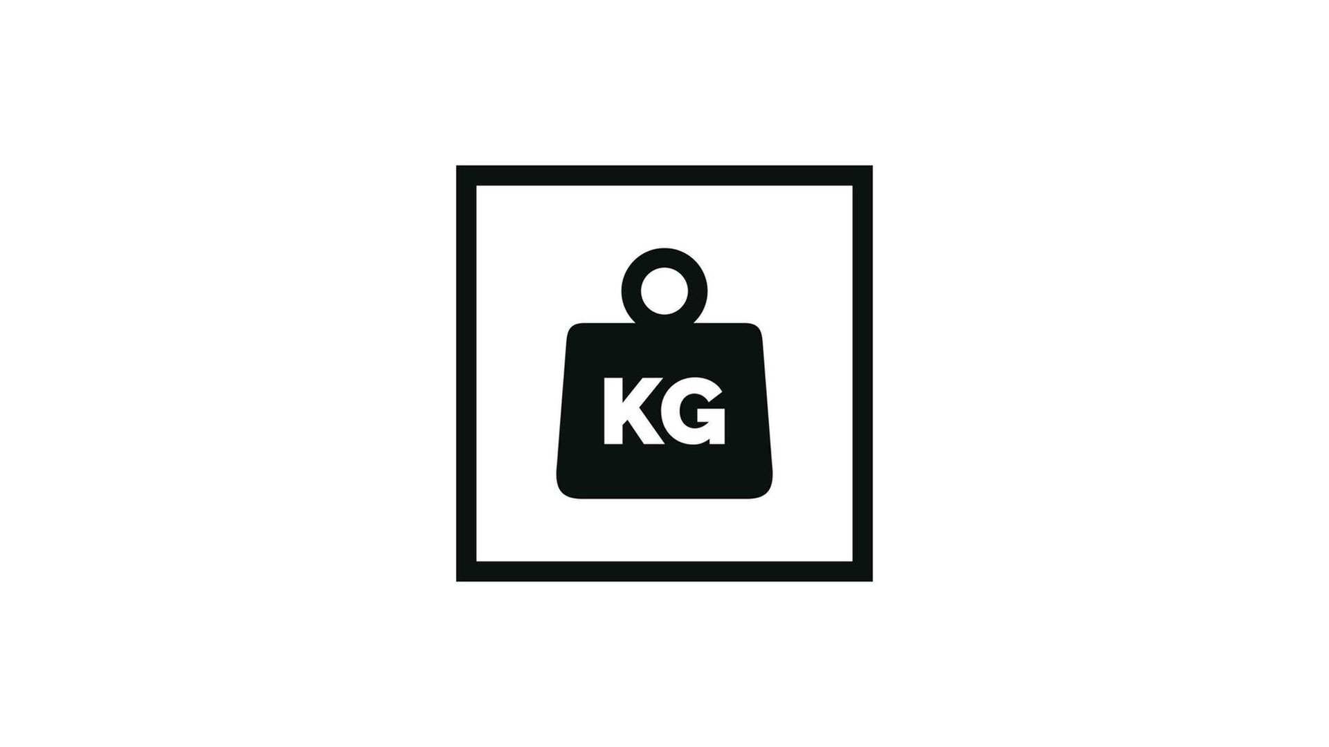 Weight indicator symbol